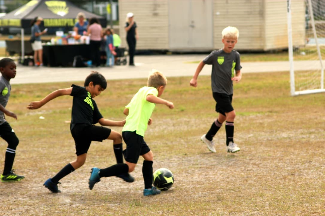 Young PTG players in a game